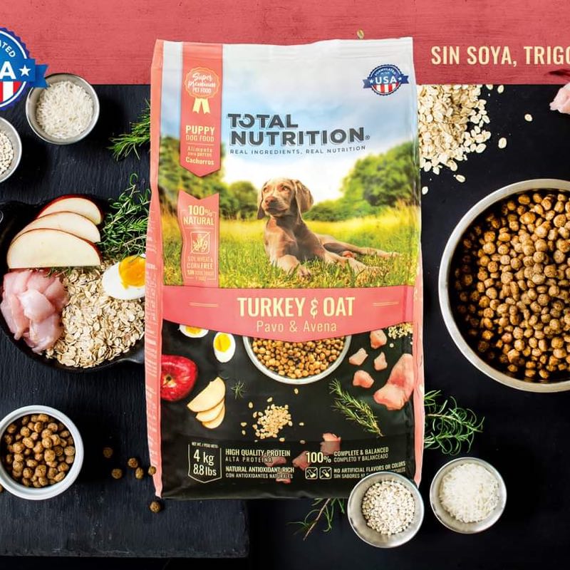 Total Nutrition Pavo Avena Cachorro 4Kg