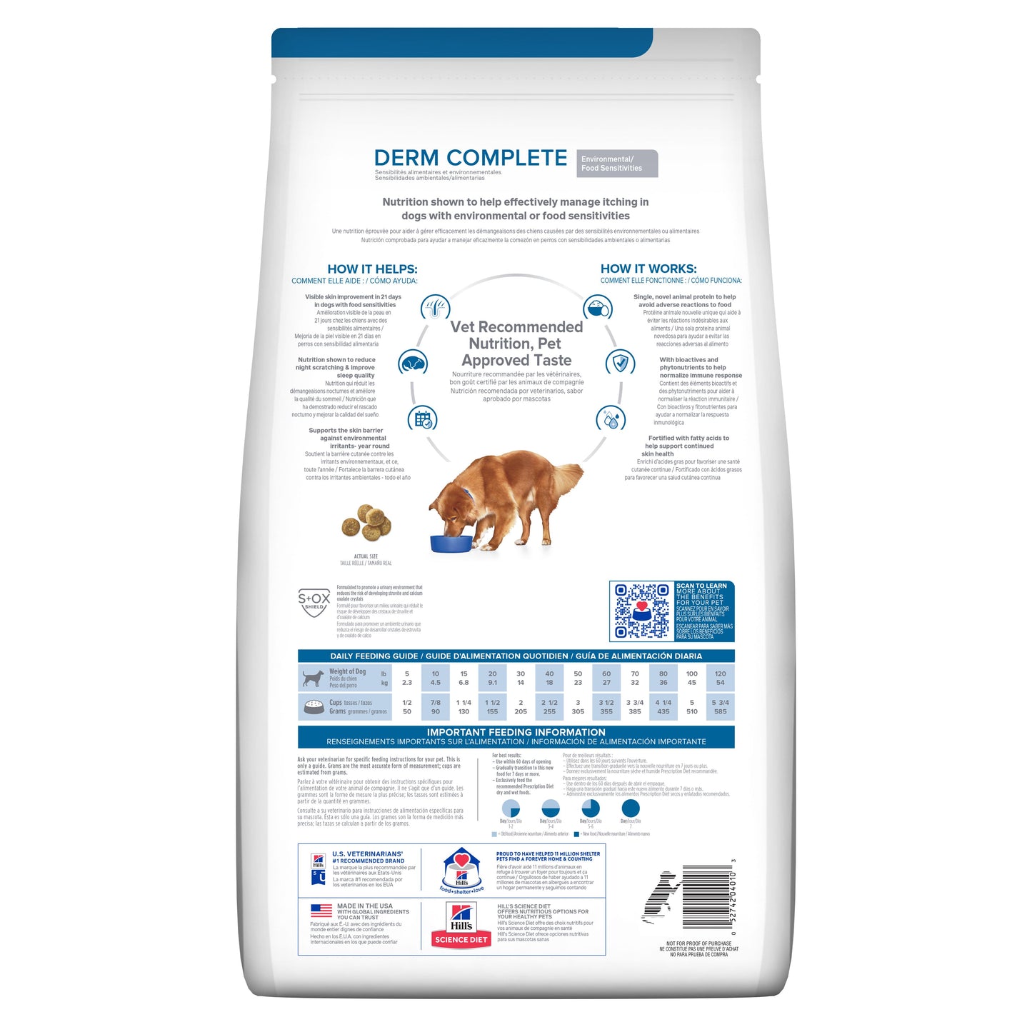 Hill's Prescription Diet Derm Complete Presentación: 2.95 Kg