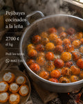 Pejibaye cocinado a la leña