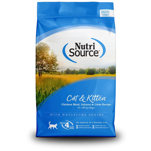 NutriSource Cat & Kitten Chicken, Salmon & Liver  Presentación: 7.26 Kg