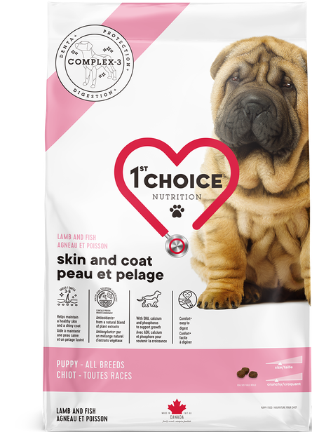 1st Choice Alimento Skin and Coat Cachorros Cordero y Pescado.  2.00 Kg