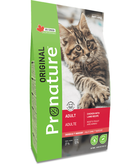 Pronature Original Cat Adult Chicken y Cordero. 2.27 Kg